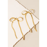 Ribbon Bow Dangle Earrings
