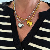 Small Bubble Heart Necklace