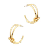 Knotted Hoop Earring