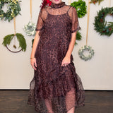 Wild Elegance Midi Dress
