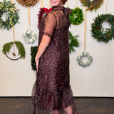 Wild Elegance Midi Dress