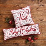 Embroidered Christmas Pillows
