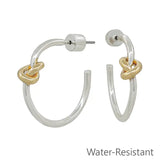 Knotted Hoop Earring