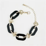 Black & Gold Chain Link Bracelet