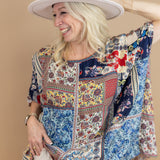 Patch It Up Mixed Print Tunic